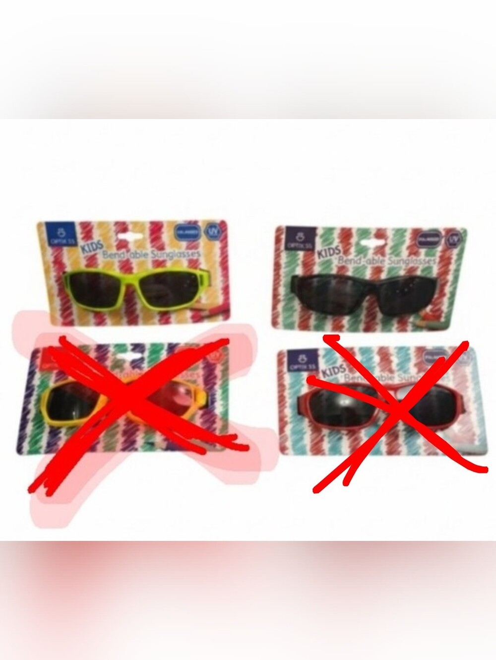 Pick 1 Optix 55 Kids Bendable Polarized UV Protection Sunglasses NIP
